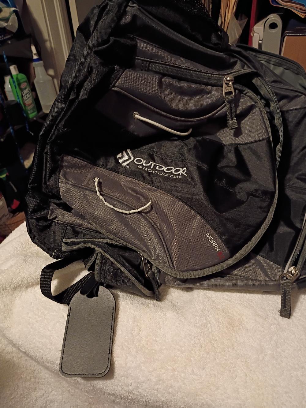 Outdoor Products Men's Black and Gray Backpack - Outdoor Products